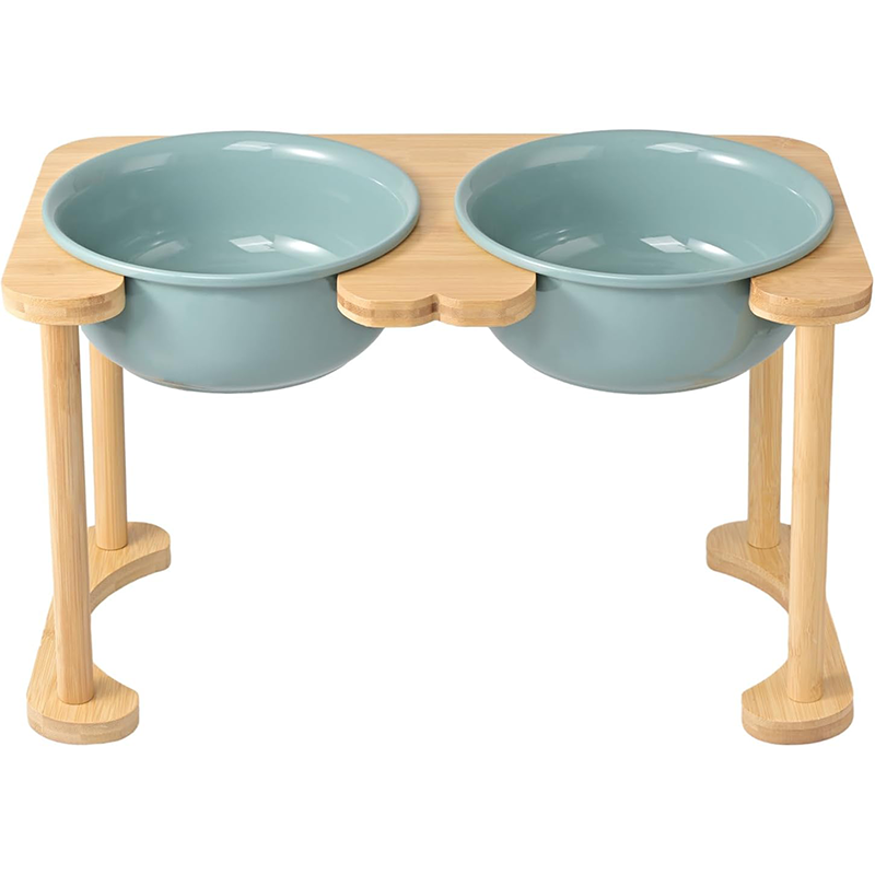 Romanesque Elevated Ceramic Pet Bowl Set