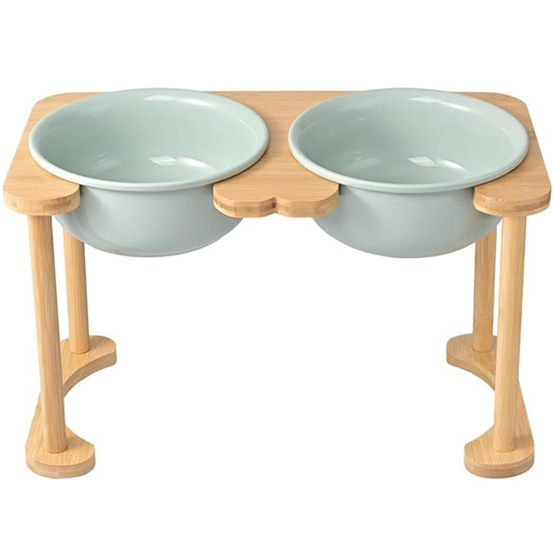 Romanesque Elevated Ceramic Pet Bowl Set